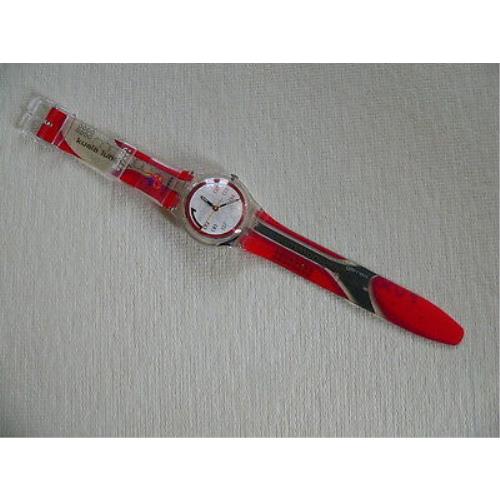 Swatch watch  - White Dial, Multi-Color Band 2