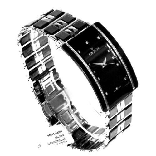 croton diamond tungsten watch