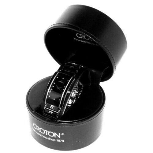 croton diamond tungsten watch