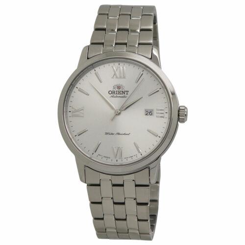 Orient Contemporary White Dial Stainless Steel Men`s Watch RA-AC0F10S - Stainless Steel , White Dial, Silver-tone Band