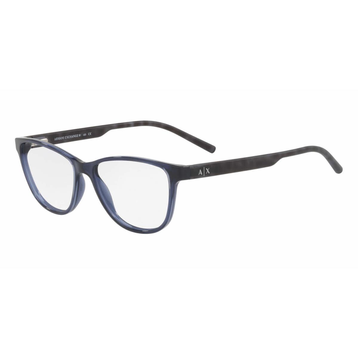 Armani Exchange Eyeglasses Frames AX3047F 8237 Shiny Blue 54mm