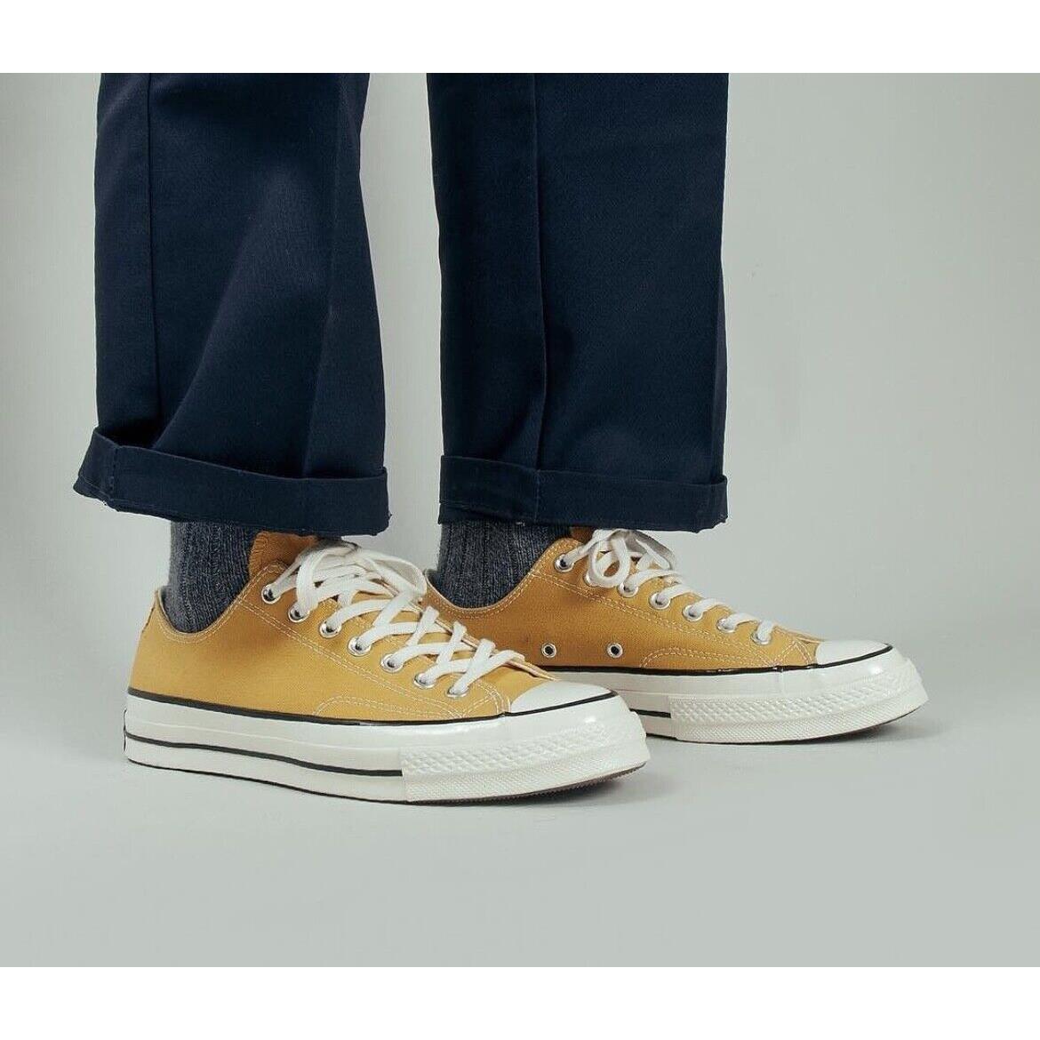 Converse Chuck 70 OX Low Mens Size 12 Casual Skate Shoe Yellow White Sneaker