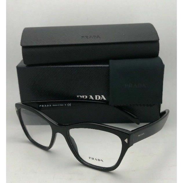 Prada Eyeglasses Vpr 27s 1ab 1o1 53 17 140 Shiny Black Cat Eye Frame Prada Eyeglasses Vpr