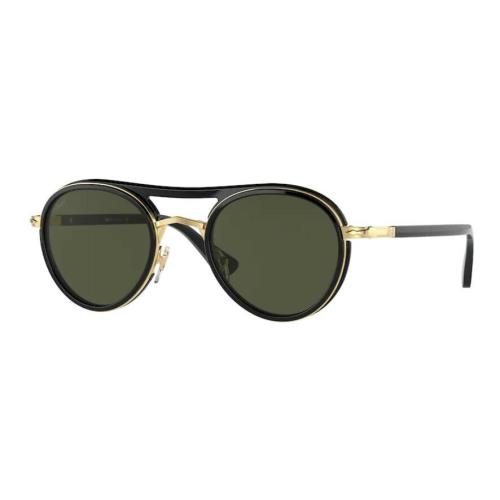 Persol 0PO 2485S 114331 Gold Black/green Unisex Sunglasses