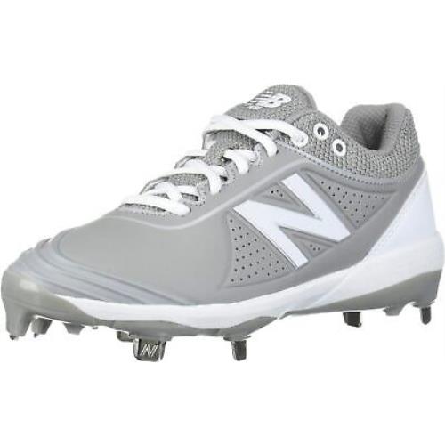 New Balance Women`s Fuse V2 Metal Softball Shoe Grey/white 5.5 Wide