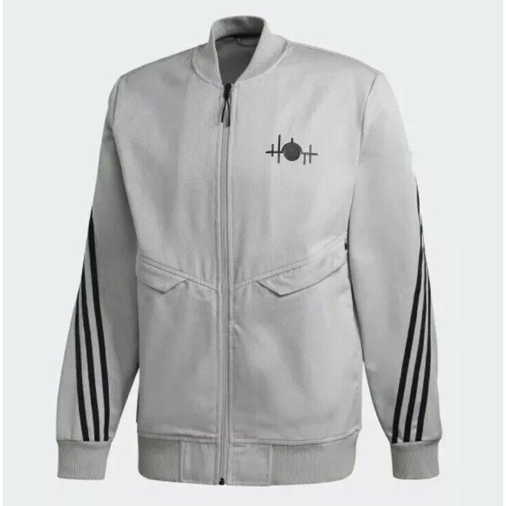 Adidas x James Bond Safin Men`s Large Track Jacket GN6884 Grey Black