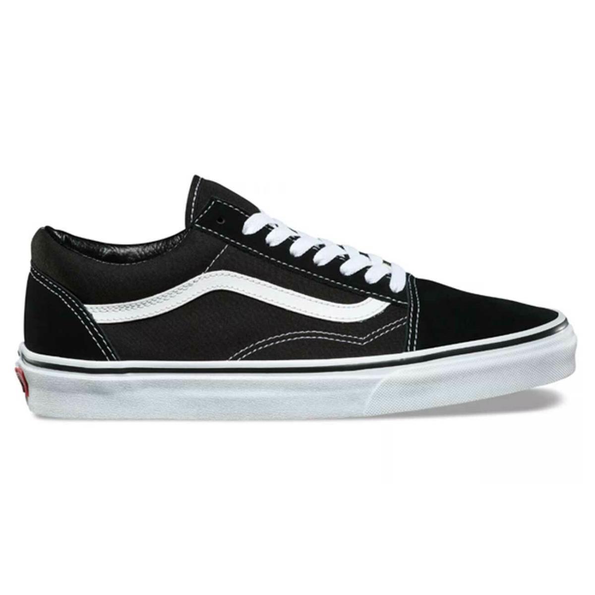 Vans Old Skool Classic VN000D3HY28 Unisex Black and White Casual Shoes - Black