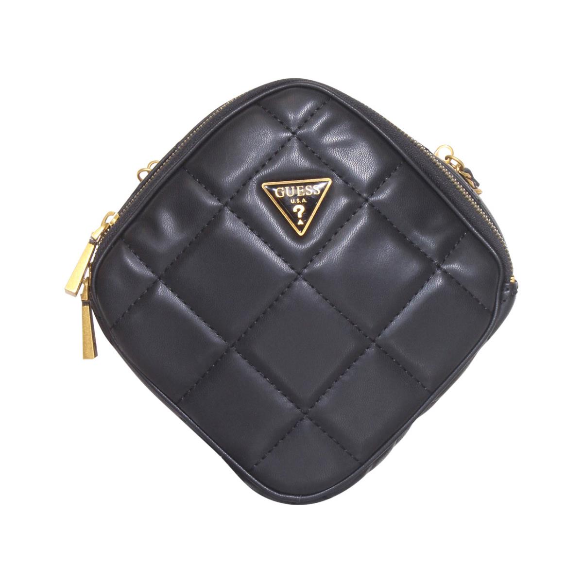 Guess Women`s Cessily Handbag Chain Crossbody Bag Quilted