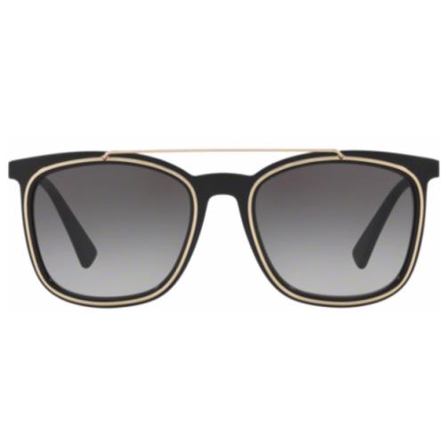 Versace VE4335-GB1/11 Black/gold/gray Square Womens Sunglasses