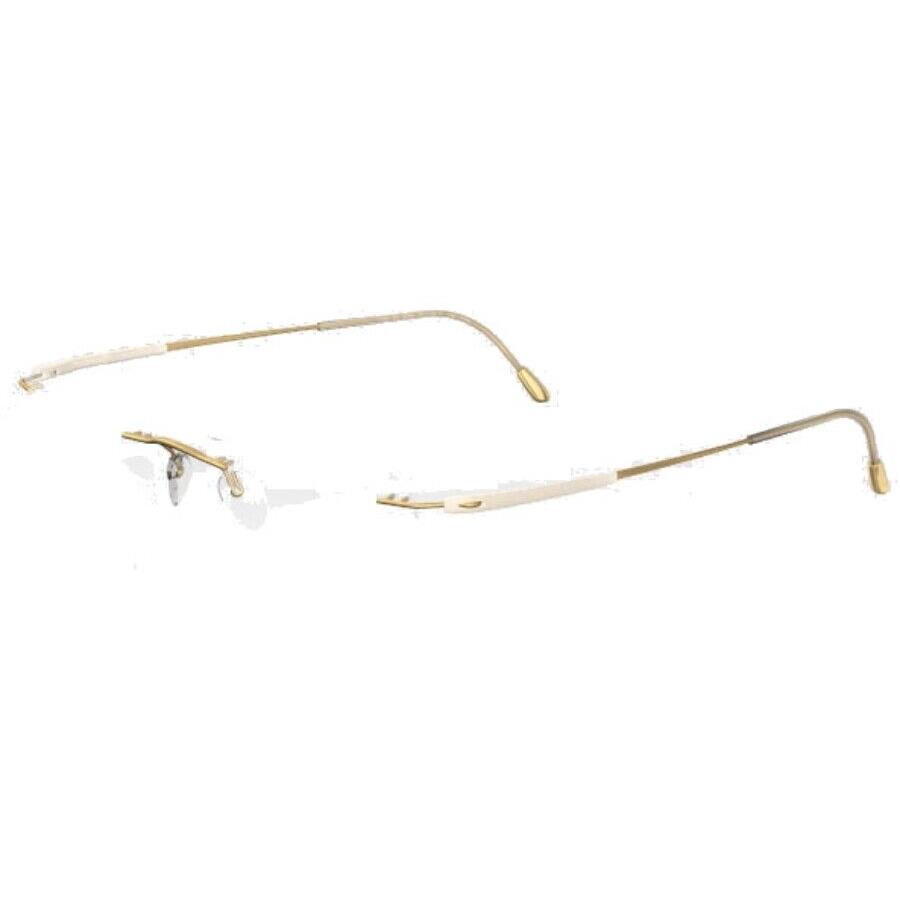 Silhouette 7719 Color 6053 Light Gold / Matte Bone Chassis Only Size 00-19-140