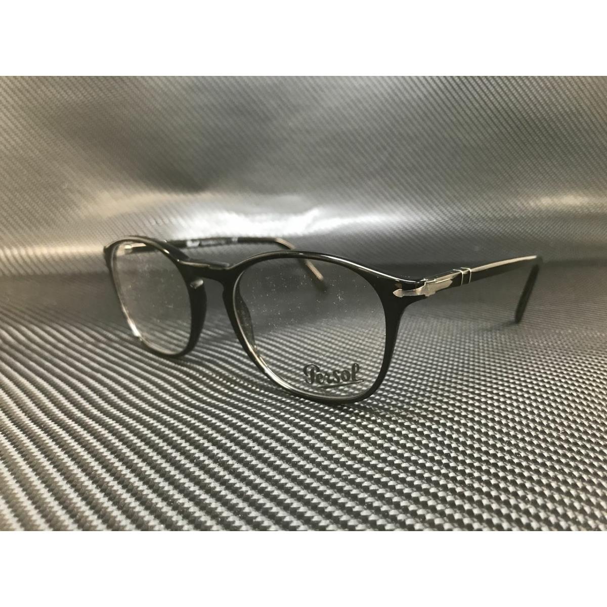 Persol PO3007VM 95 Black Demo Lens Men`s Eyeglasses 52 mm