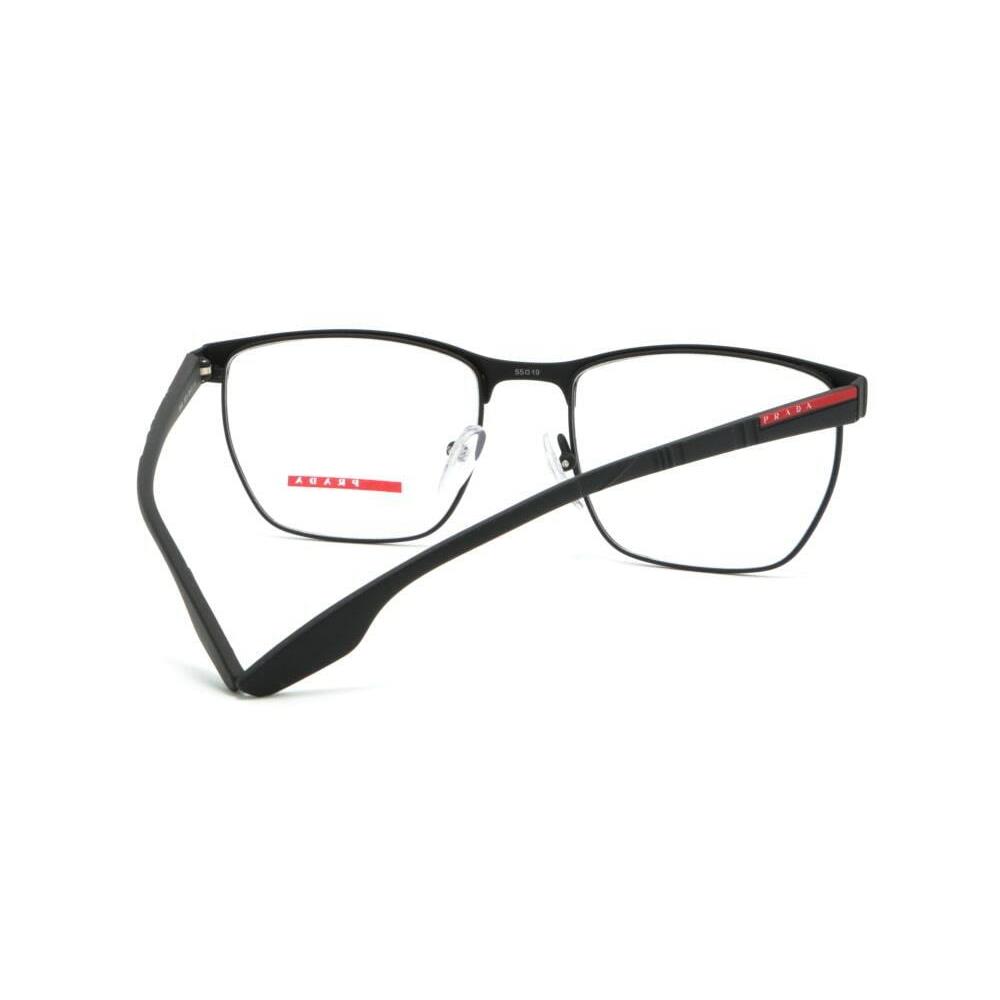 Prada Linea Rossi Ops 50LV 489101 Black Lifestyle Eyeglasses 53MM Italy