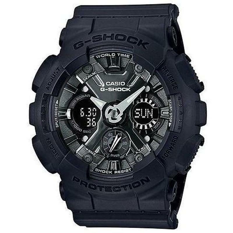 Casio G-shock GMAS120MF-1A Black Analog Digital Resin Band Watch