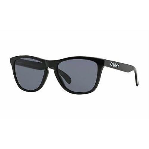 Oakley Sunglasses Frogskins Polished Black W/grey Lenses 24-306