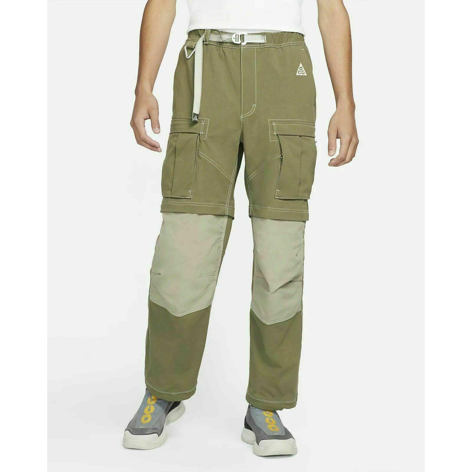 Nike Acg Smith Summit Cargo Pants Size Large Mens Olive Khaki CV0655-222 Rare