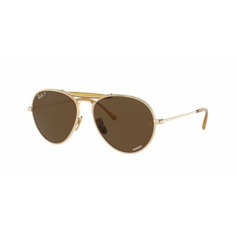 Ray-ban RB8063-9205AN-55 (no Case) Ray Ban RB8063-9205AN-55 NO Case Gold Sunglasses