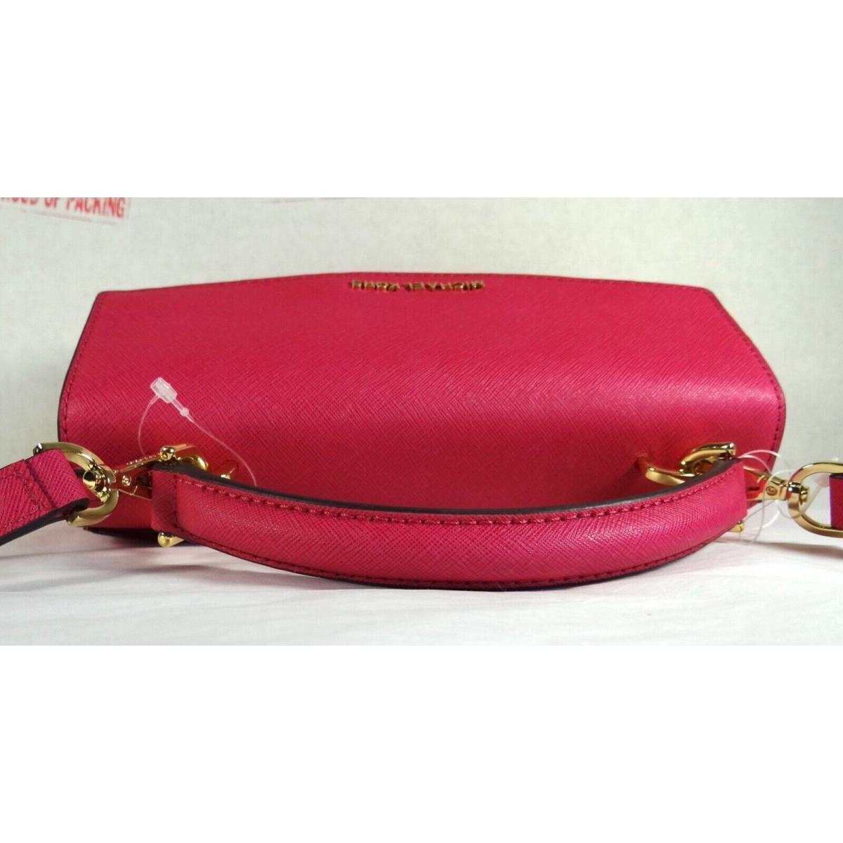 Michael Kors Ava Small Raspbery Leather Top Handle Satchel Crossbody Bag  190864498348 