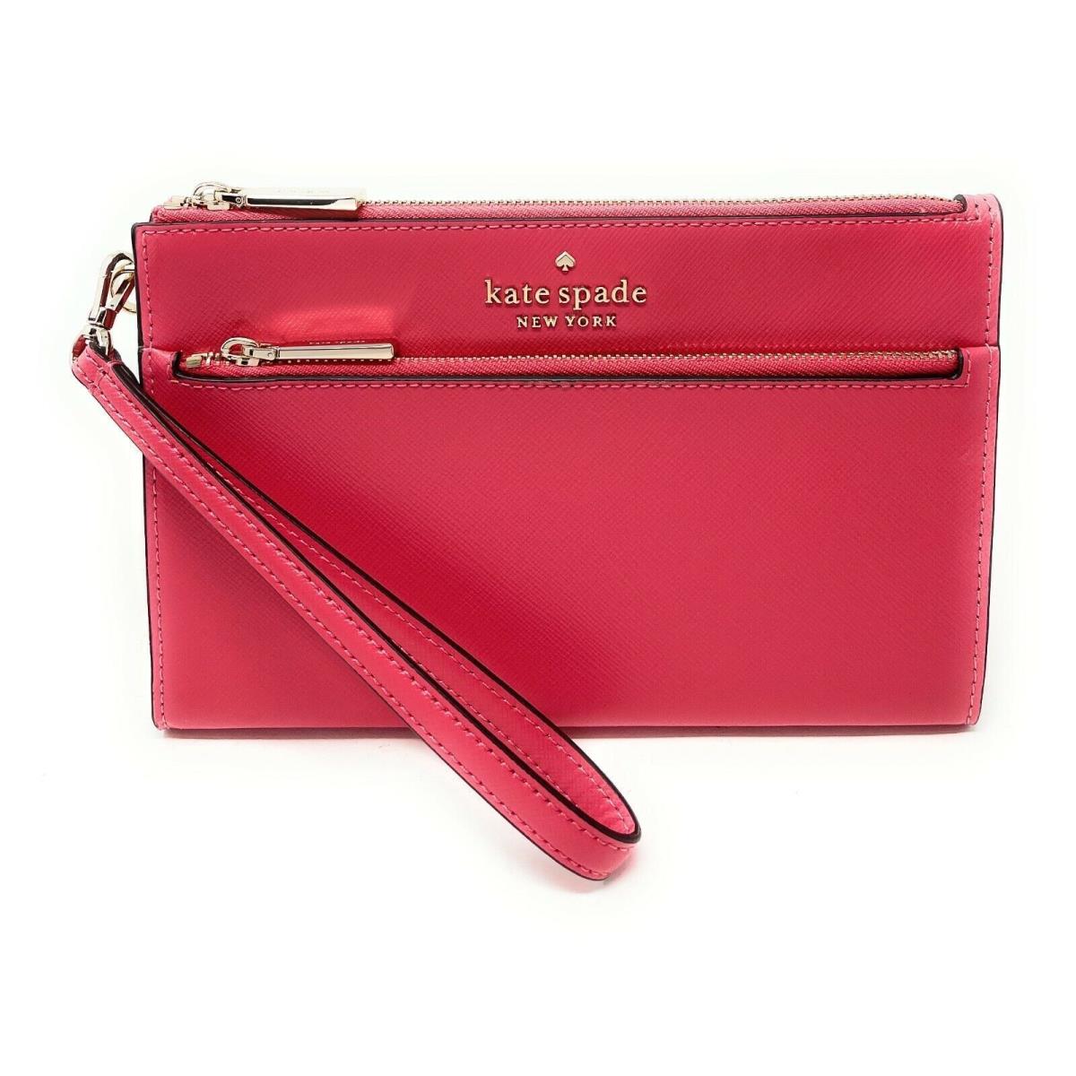 Kate Spade Medium Wristlet Saffiano Leather Wristlet Zip Wallet K6138 - Kate  Spade wallet - 068751561355 | Fash Brands