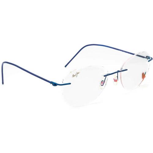 Maui Jim Eyeglasses Mjo 2005-34M Blue Rimless Frame Japan 50 17 140 - Blue , Blue Frame