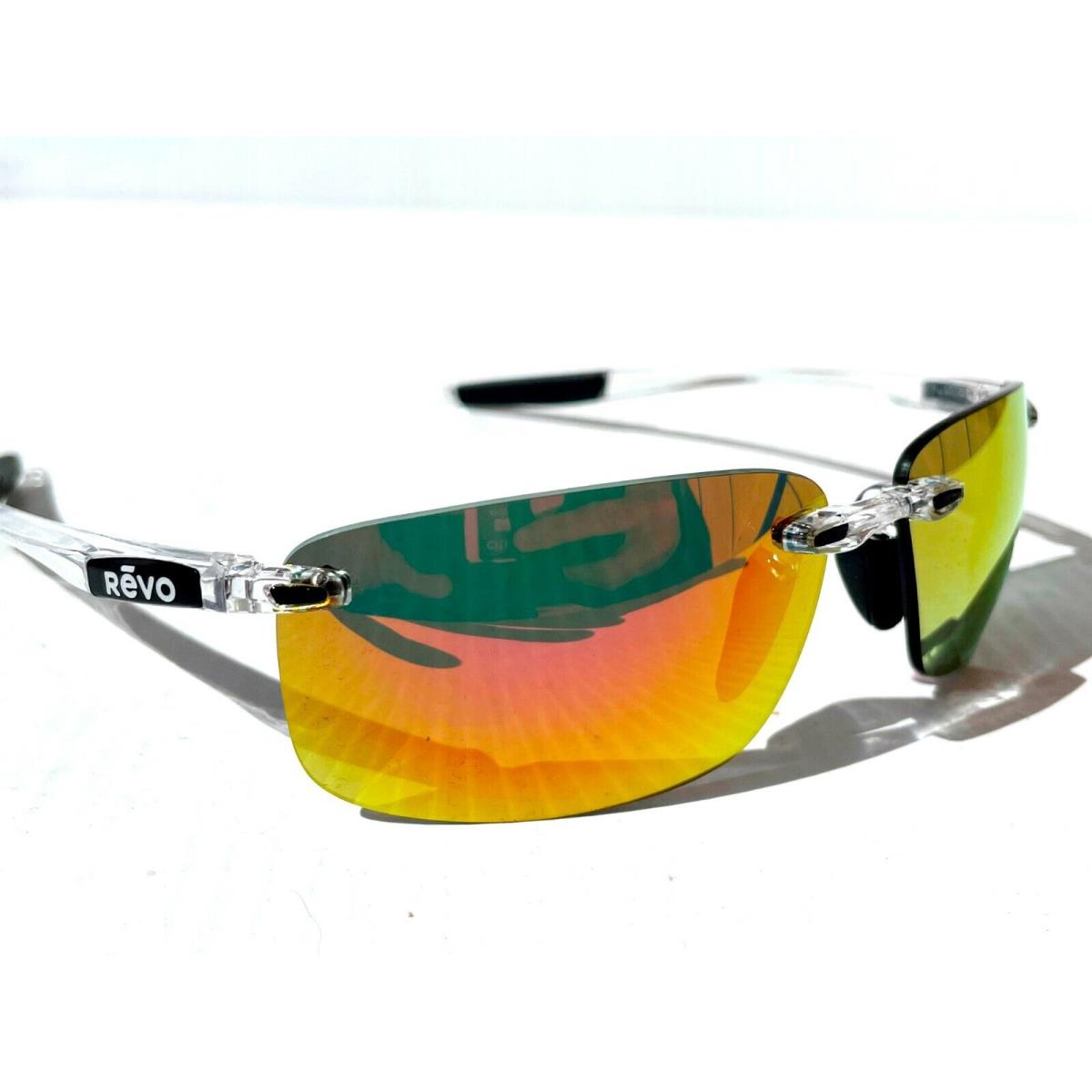 Revo sunglasses Descend - Clear Frame, Ruby Lens
