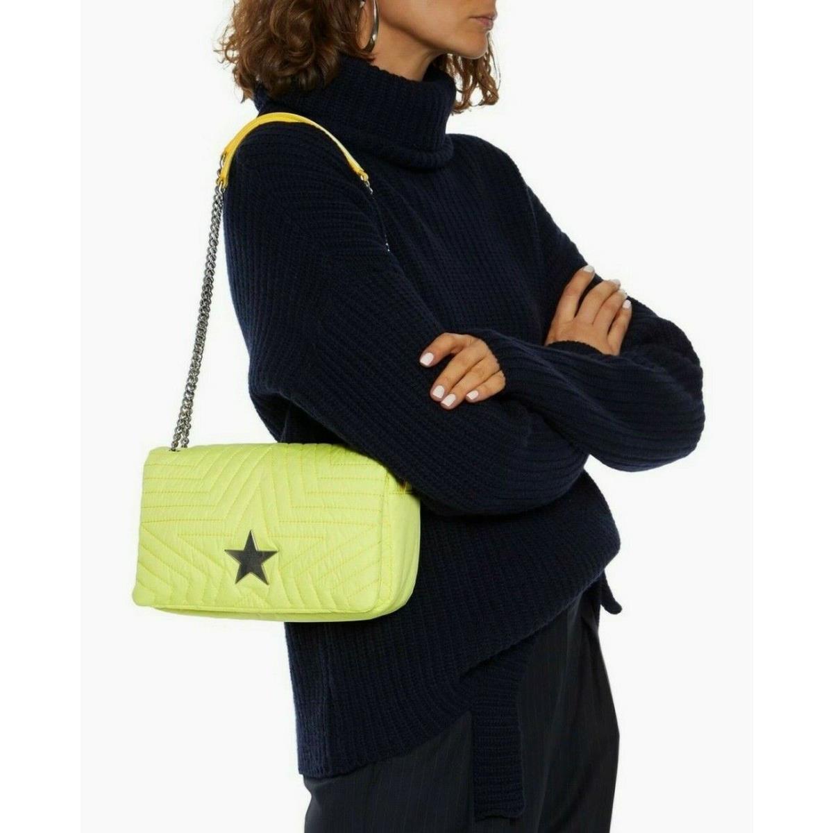 Stella Mccartney Stella Star Medium Quilted Shoulder Bag Yellow