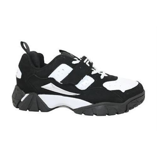 Fila Mens Fsaq Low Mid Tops Lace Up Walking Shoes Black Size 8.0