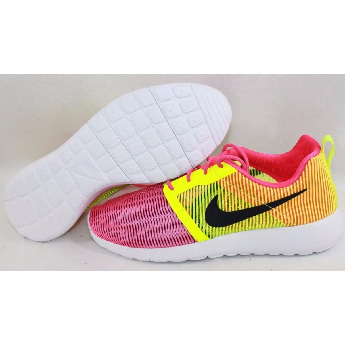Girls Kids Youth Nike Roshe One Flight Weight 705486 603 Pink Sneakers Shoes