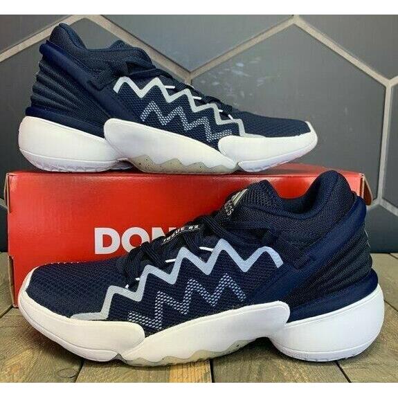 Adidas D.o.n Issue 2 FW8516 Navy Kid`s Women`s Basketball Shoes