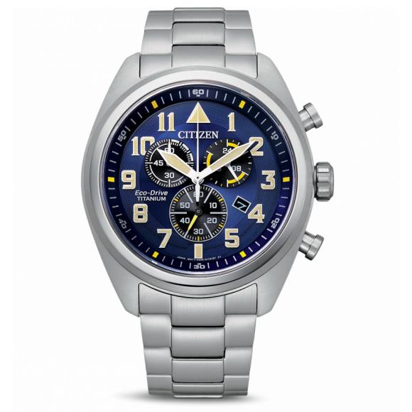 Citizen Sapphire Super Titanium Men`s Watch Chronograph Garrison AT2480-57L