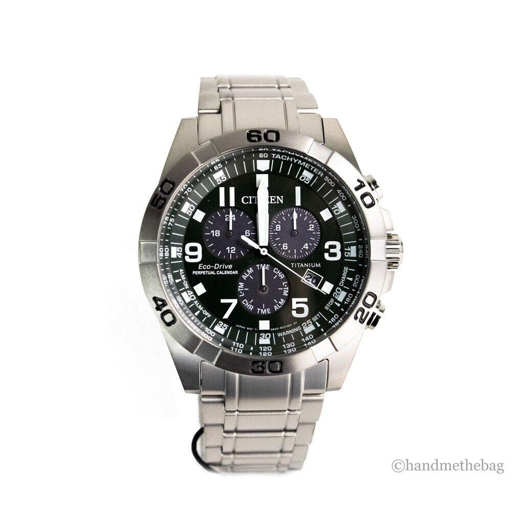 Citizen BL5550-50X Weekender Sport Eco-drive Green Dial Titanium Watch