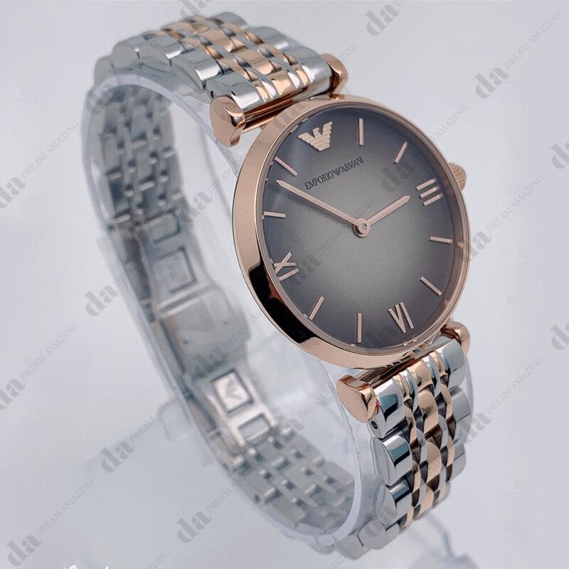 Emporio Armani AR1725 Two Tone Stainless Steel Bracelet Quartz Women`s Watch