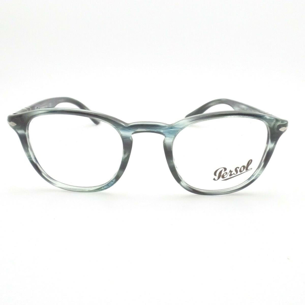 Persol 3143 1051 47mm Grey Blue Eyeglass Frame