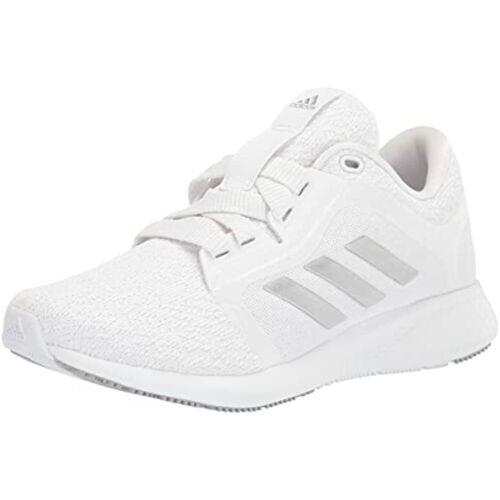 Adidas Women`s Edge Lux 4 Running Shoe Size 7.5M G58478 White/silver Metallic