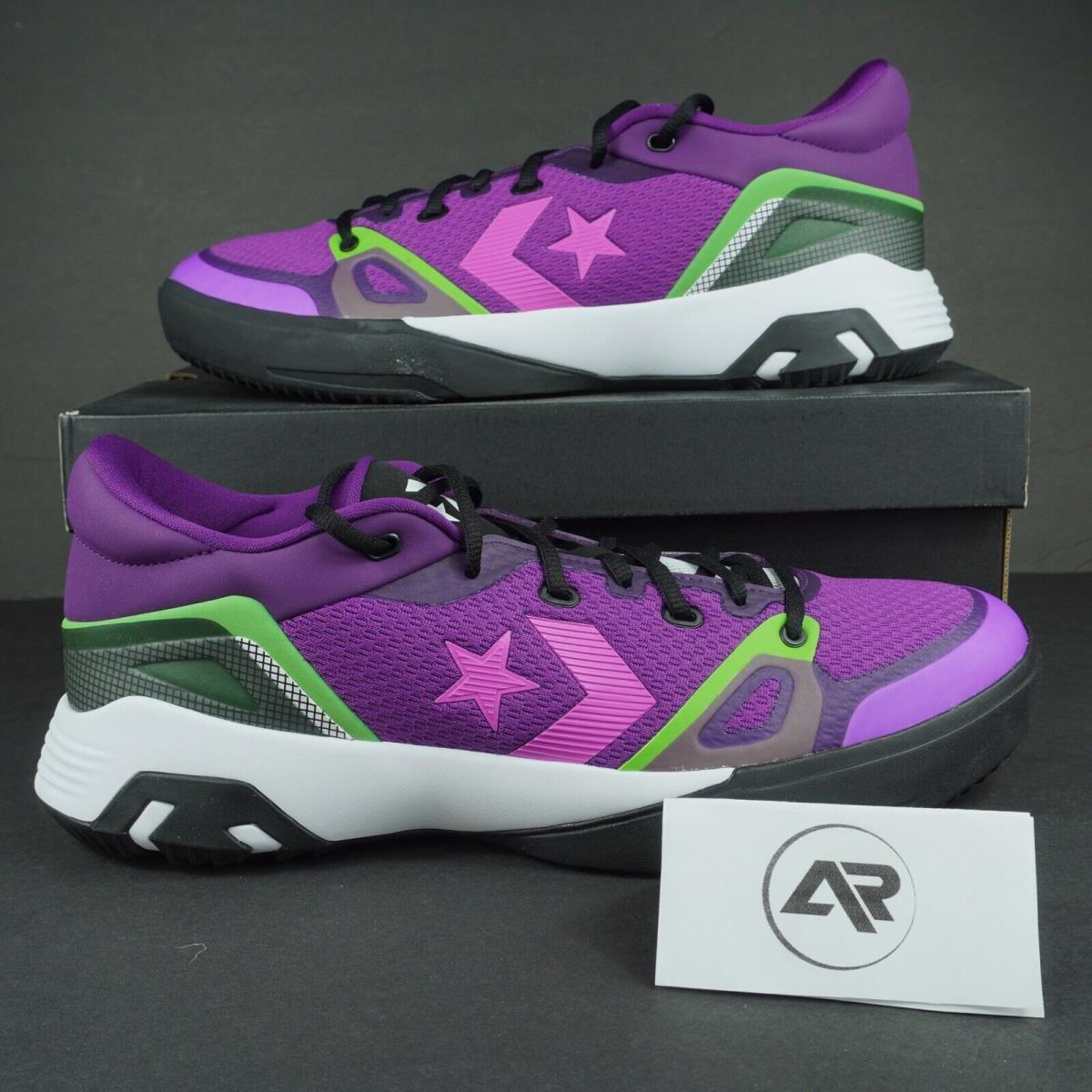 Converse G4 Ox Low Top Soundwave Size 13 Mens Purple Black Basketball Shoes