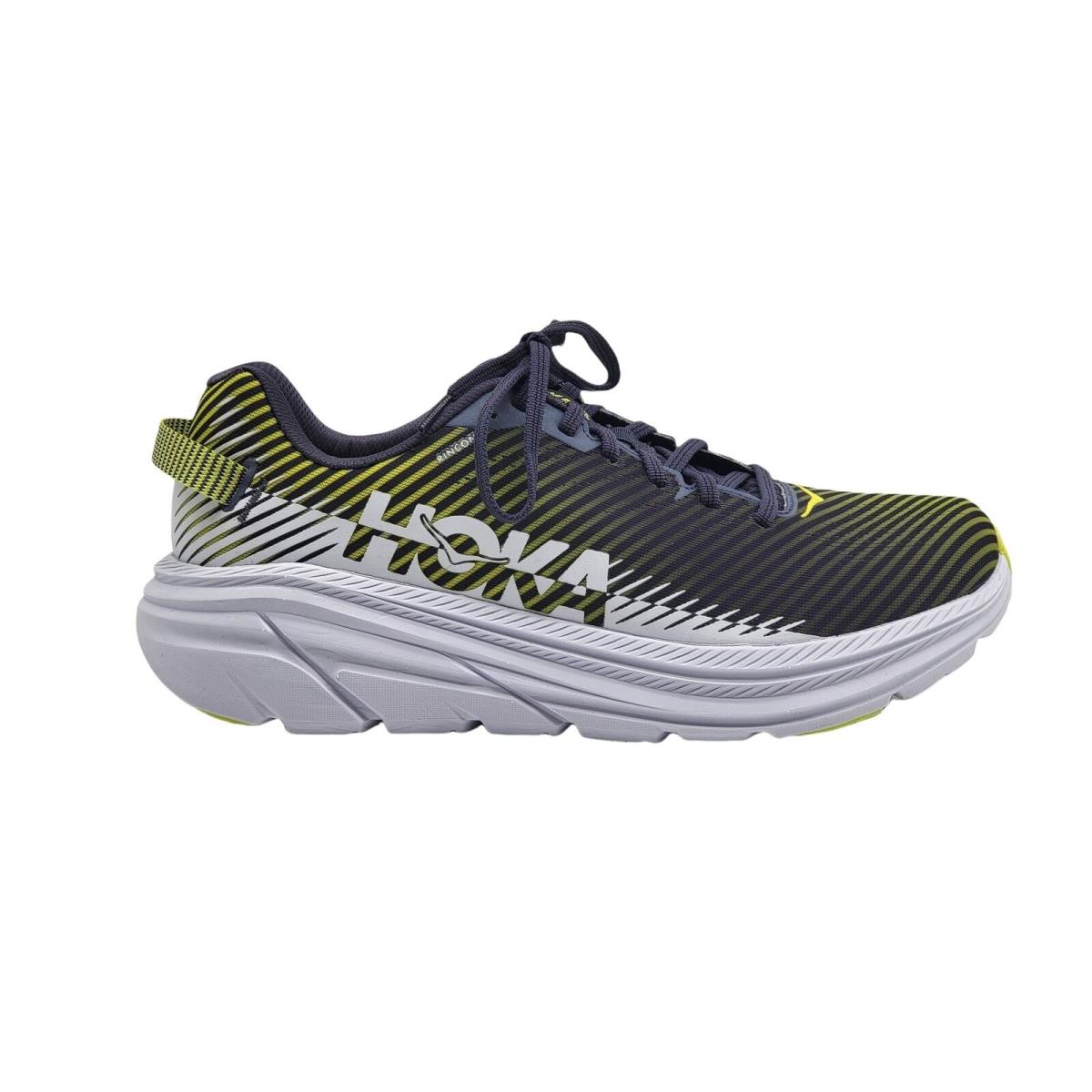 Hoka One One Rincon 2 Mens Road Running Shoes Sneakers Grey White US Size 10.5