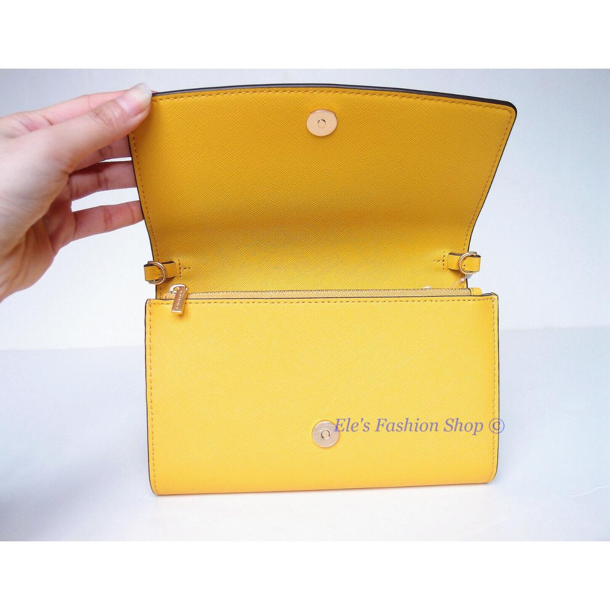 Tory Burch Robinson Wallet On a Chain Woc Crossbody Golden Crest Yellow - Tory  Burch bag - 190041169931 | Fash Brands