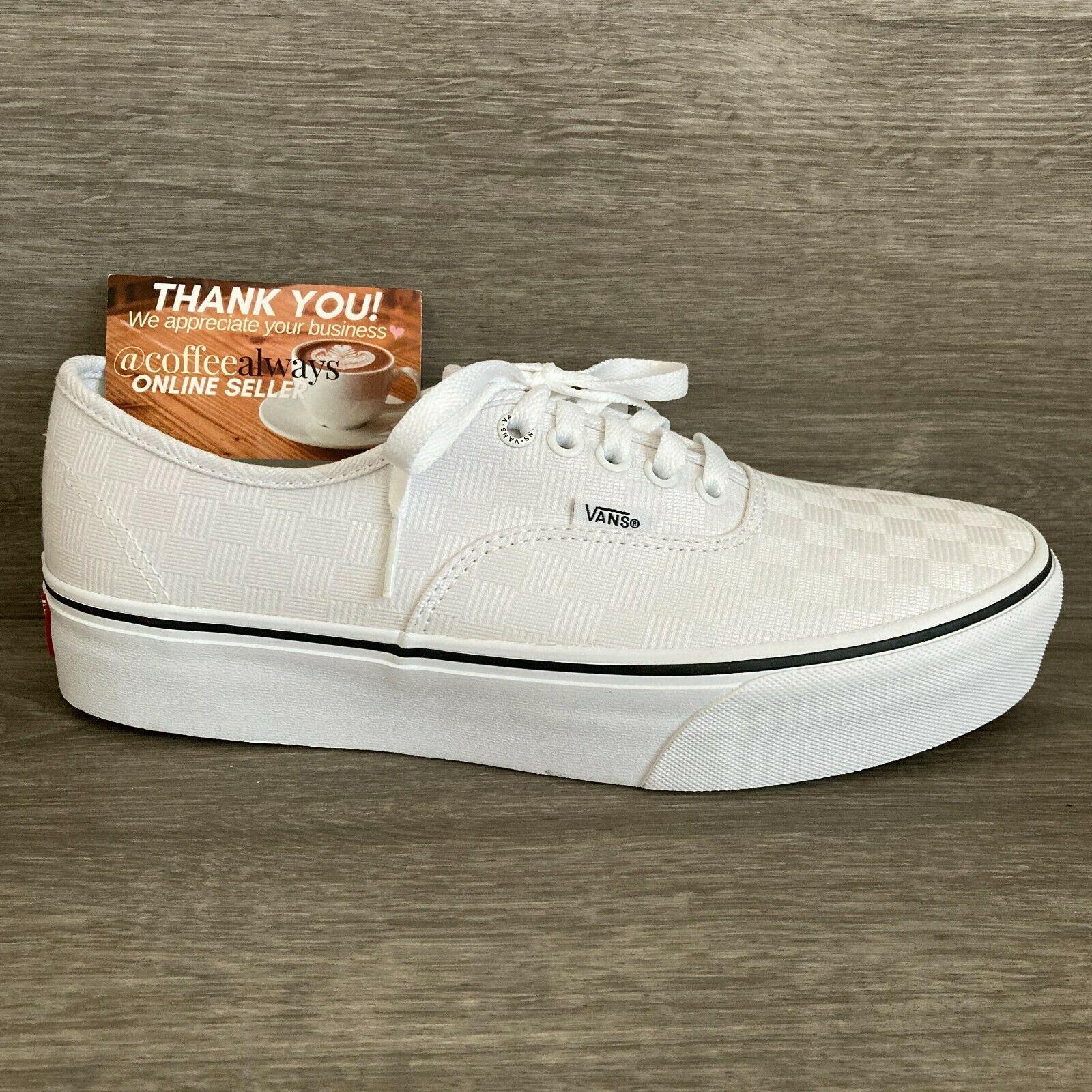 vans authentic broken white