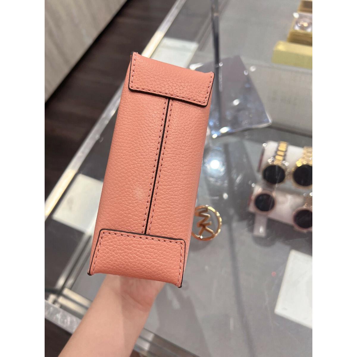 Michael Kors Mercer XS Extra Small Phone Crossbody Bag Leather Sherbert  Pink