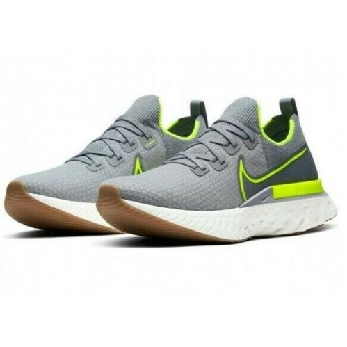 Nike React Infinity Run FK Womens Size 8.5 Shoes CD4371 008 Gray mn sz 7