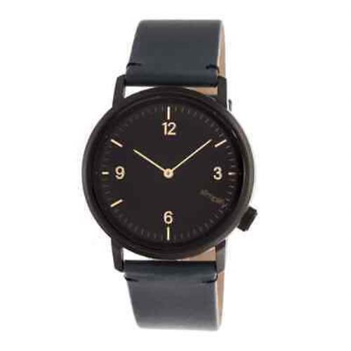 Simplify The 5500 Black Dial Slate Leather Watch SIM5504