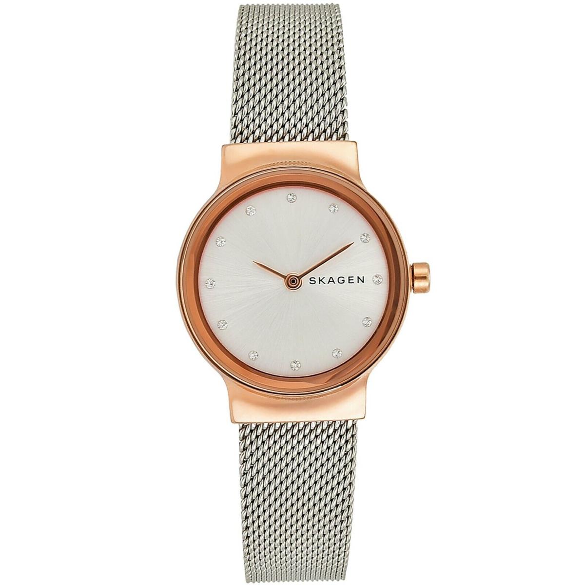 Skagen SKW2716 Ladies Dress Stainless Rose-tone Case Silver Dial