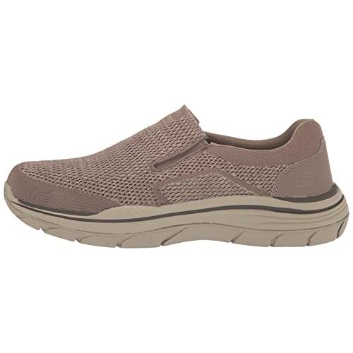 skechers taupe slip on