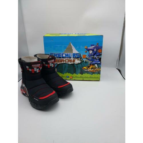 Skechers Kids Boy`s Mega-craft Sneaker Black/red 2.5 Little Kid