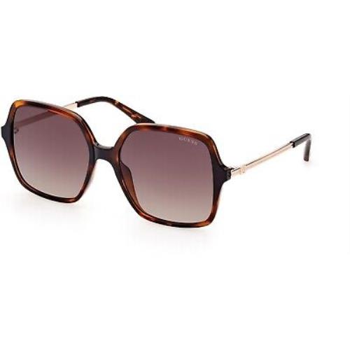 Guess GU 7845 GU7845 Dark Havana Gradient Brown 52F Sunglasses