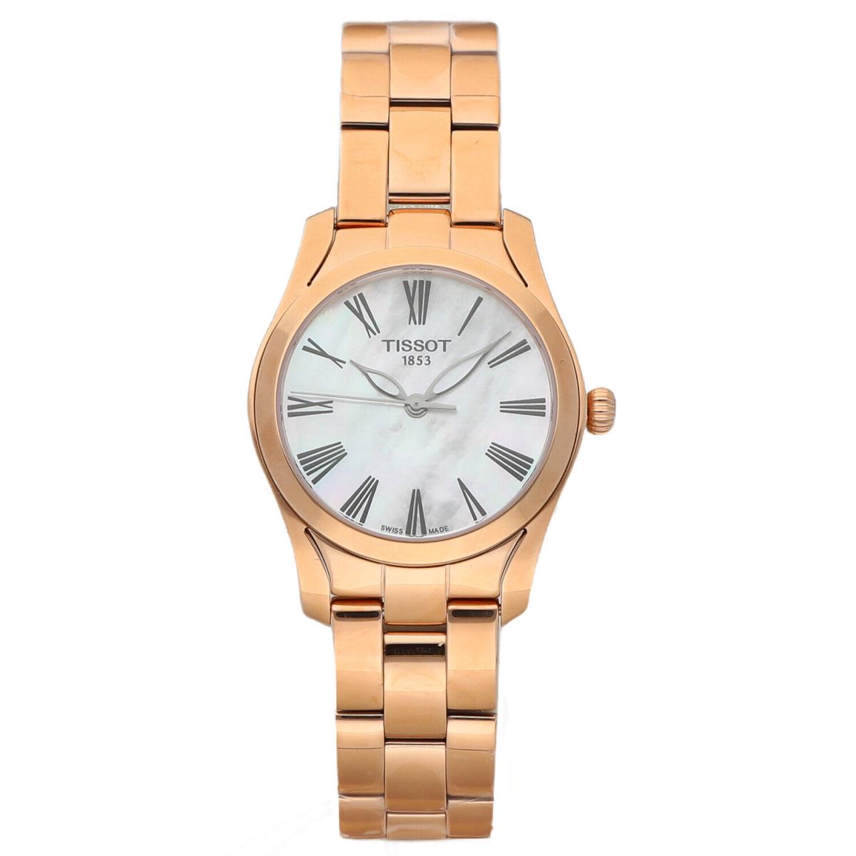 Tissot T112.210.33.113.00 T-wave Rose Gold Steel White Mop Quartz Women`s Watch