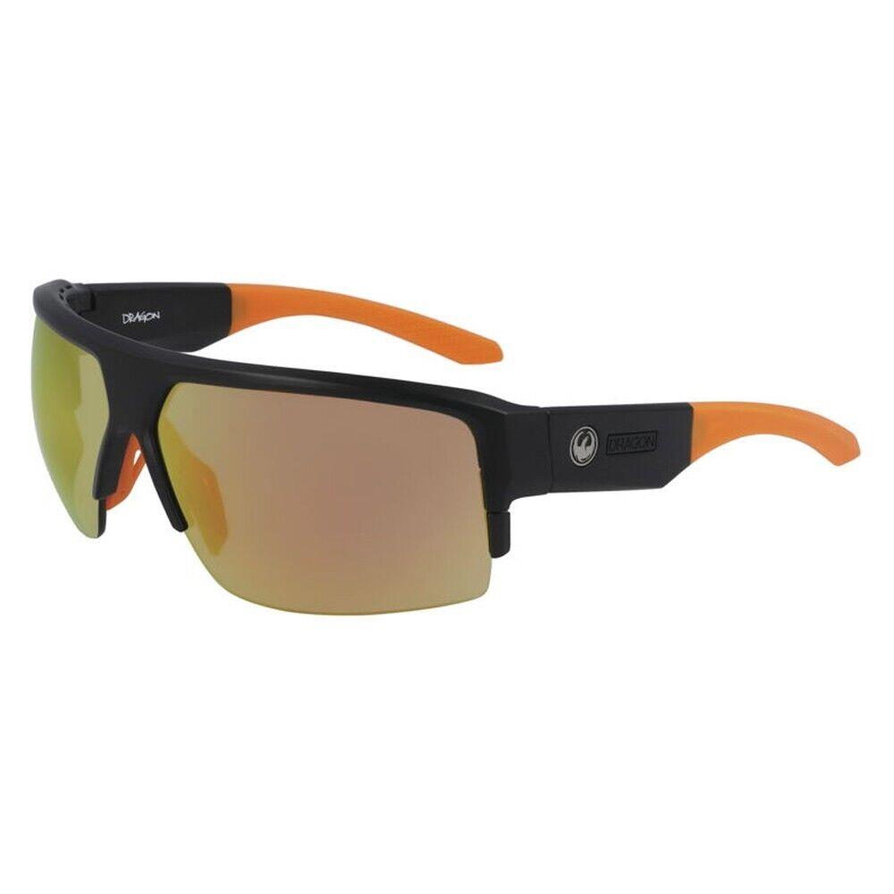 Dragon Eyewear Ridge X Sunglasses Matte Black W/orange Ion Lens and Bonus Lenses
