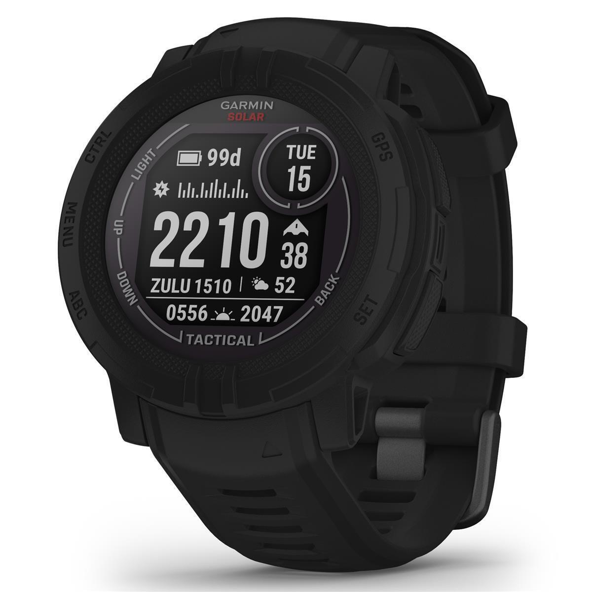 Garmin Instinct 2 Solar Tactical Edition 45mm Rugged Gps Smartwatch Black - Black, Band: Black