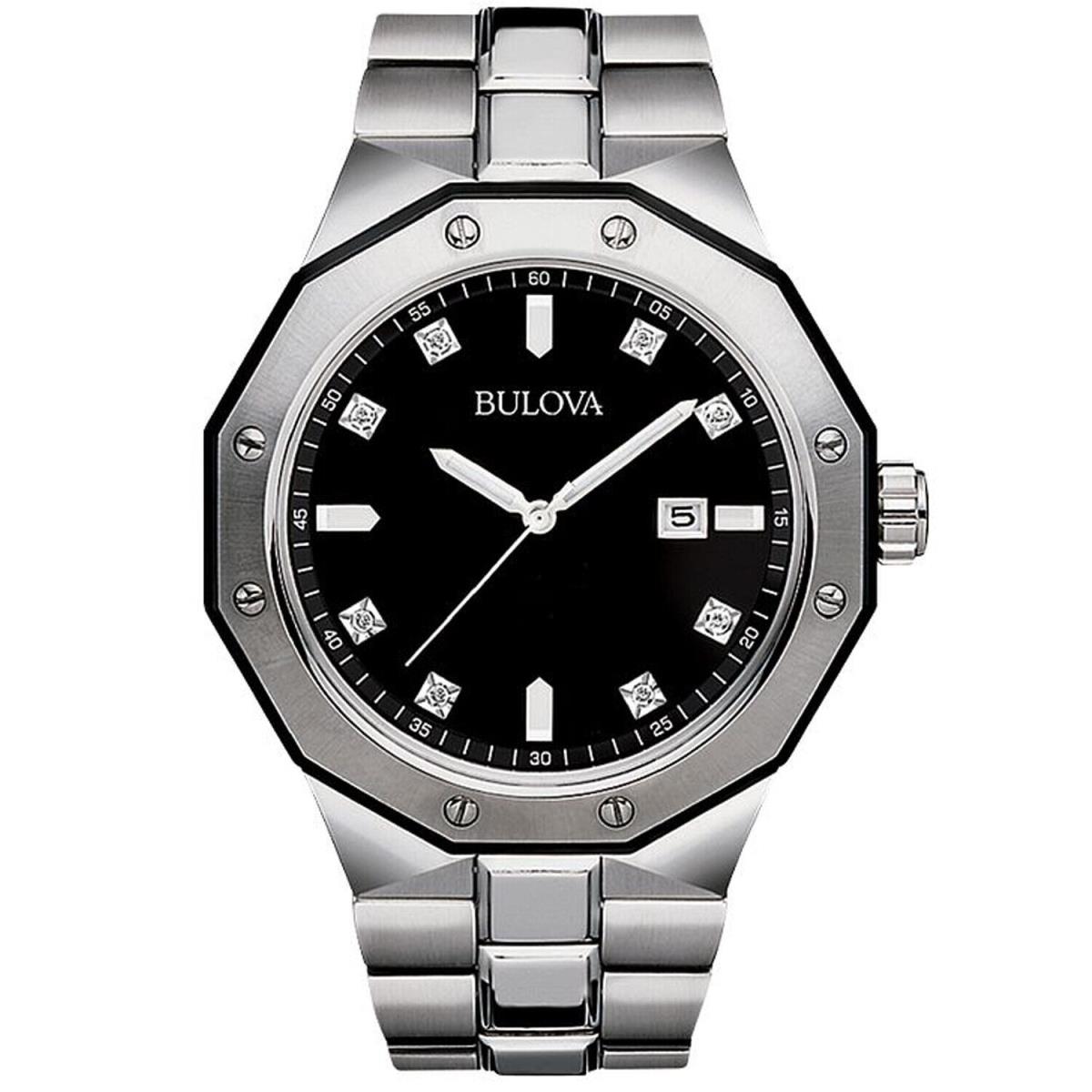 Bulova Men`s Classic Black Dial Watch - 98D103