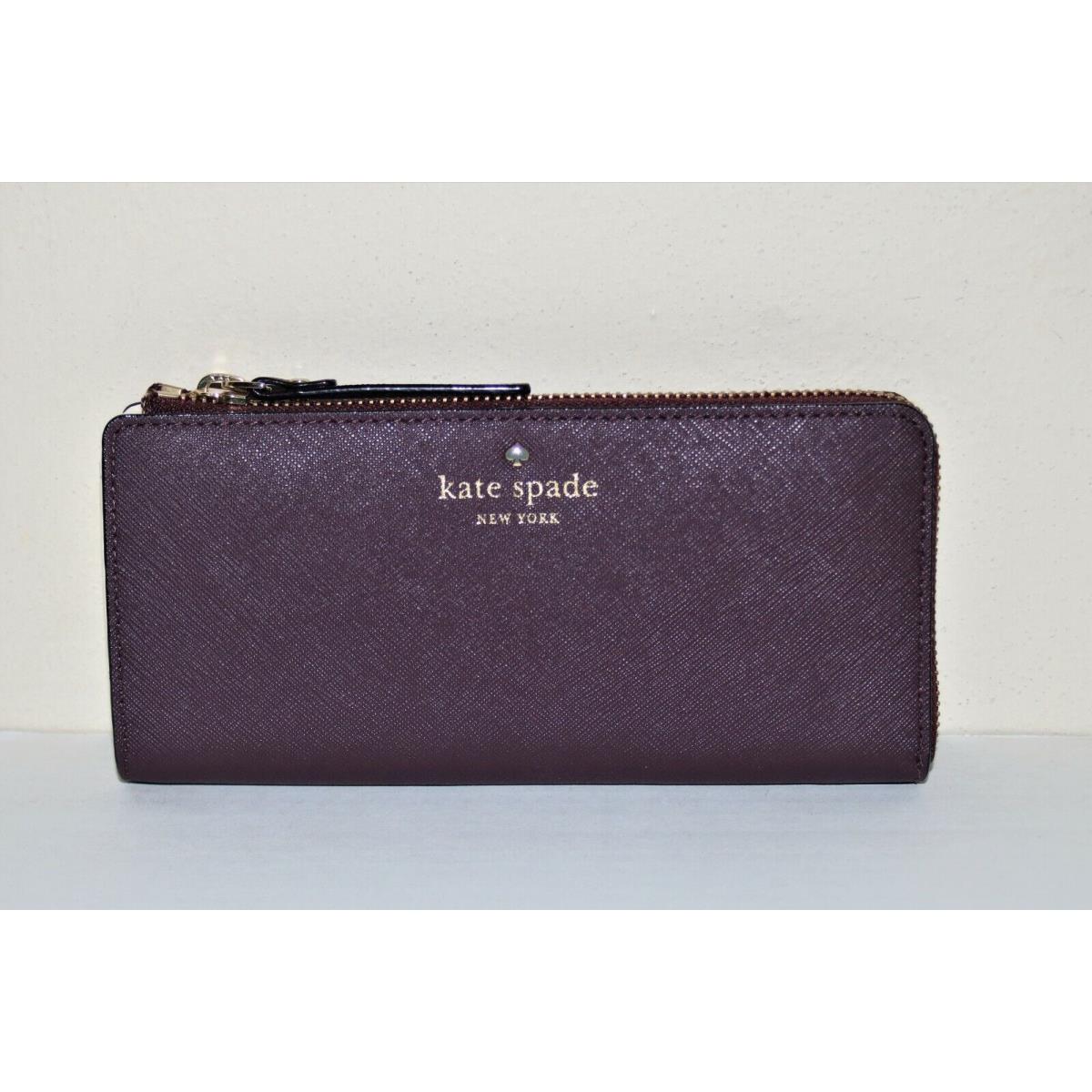 Kate Spade New York Nisha Mikas Pond Mulled Wine Zip Around Wallet