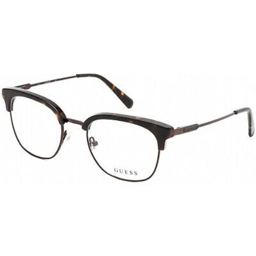 Guess Gu50006 052 Dark Havana Eyeglasses 084212607608 Guess Eyeglasses Dark Havana Frame 3247